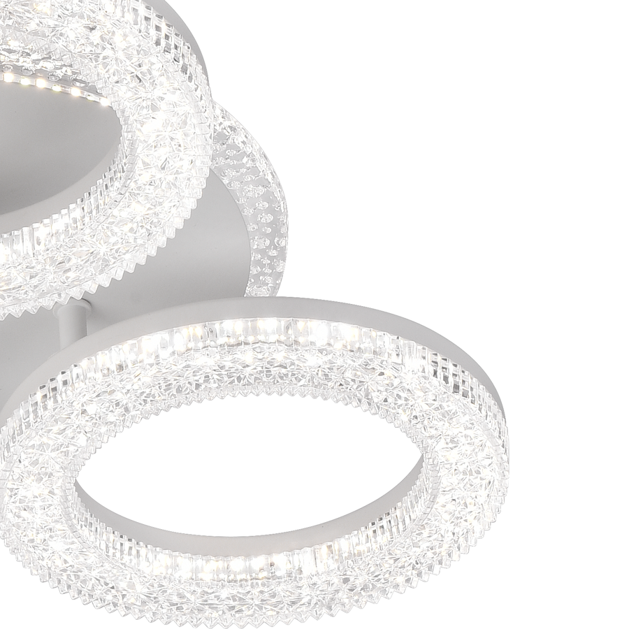 LED Sigrid LED με τηλεχειριστήριο, Daisy, White, Crystals