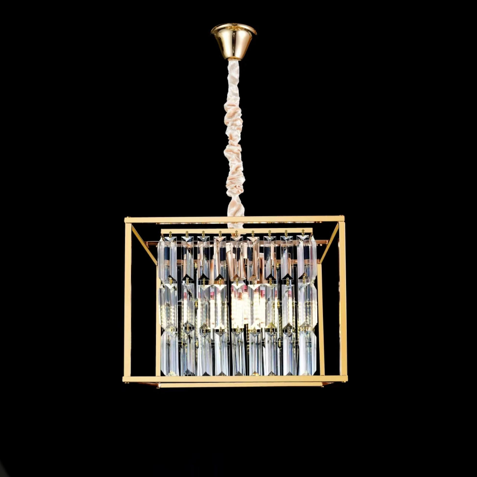 Candelabru Cristal Petito, 1676/350, 3xE14, Auriu Lucios, Inaltime Reglabila, Metal si Cristal Candelabre Cristal Default Title Alessandro Design