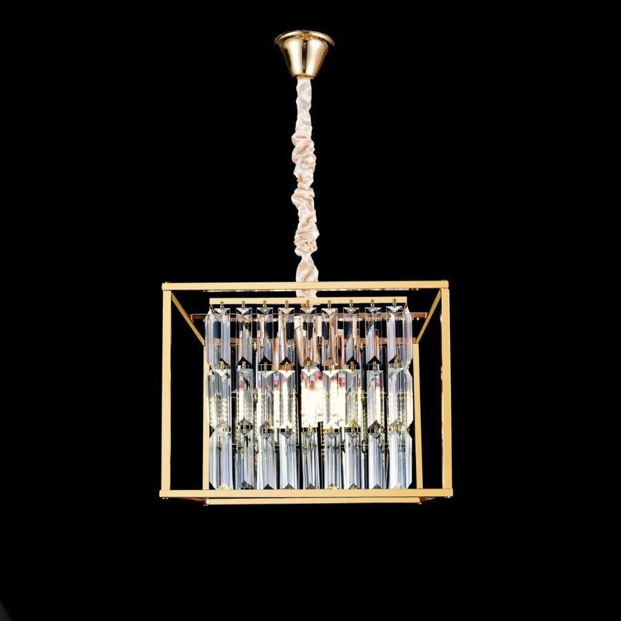 Candelabru Cristal Petito, 1676/350, 3xE14, Auriu Lucios, Inaltime Reglabila, Metal si Cristal Candelabre Cristal Default Title Alessandro Design