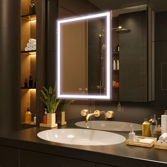 Helena Cabinet με LED Mirror DBP120 75x70 White
