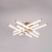 Πολυέλαιος LED με Τηλεχειριστήριο LT178/6WH, 84W, 6 Στοιχεία, Κρύο/Ζεστό/Ουδέτερο φως, Ρυθμιζόμενο, Λευκό