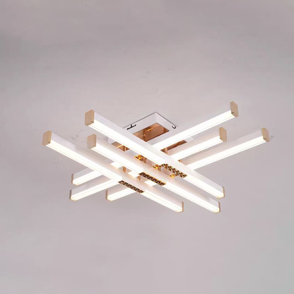 Πολυέλαιος LED με Τηλεχειριστήριο LT178/6WH, 84W, 6 Στοιχεία, Κρύο/Ζεστό/Ουδέτερο φως, Ρυθμιζόμενο, Λευκό