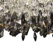 Crystal LED Chandelier LLC212/400BU Στρογγυλός, 22W, Κρύο/Ζεστό/Ουδέτερο φως, Κρύσταλλοι, Γυαλιστερό χρώμιο