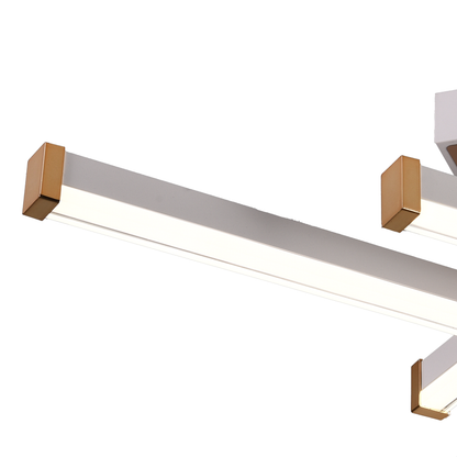 Πολυέλαιος LED με Τηλεχειριστήριο LT178/4WH, 54W, 4 Στοιχεία, Κρύο/Ζεστό/Ουδέτερο φως, Ρυθμιζόμενο, Λευκό