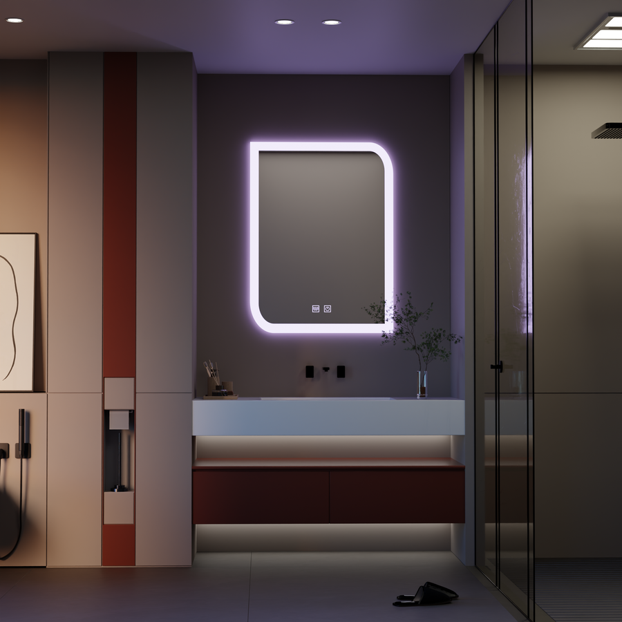 Ορθογώνιος καθρέφτης LED, 60X80cm, E69S/60X80, Touch, Demist System