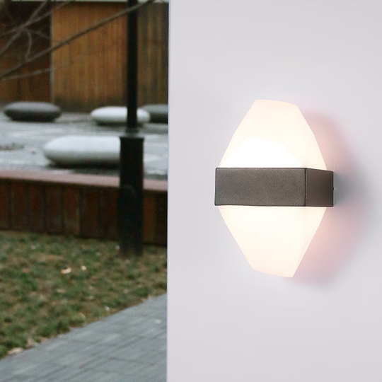 Φωτιστικό τοίχου LED εξωτερικού χώρου ICEBERG 10W Metal IP65 Μαύρα Φώτα εξωτερικού χώρου Προεπιλεγμένος τίτλος Alessandro Design