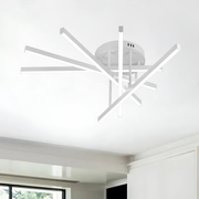 Πολυέλαιος LED τηλεχειριστηρίου GIO, 65W, 5 στοιχείων, κρύο/ψυχρό/ουδέτερο φως, ρυθμιζόμενο, λευκό