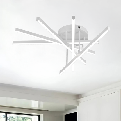 Πολυέλαιος LED τηλεχειριστηρίου GIO, 65W, 5 στοιχείων, κρύο/ψυχρό/ουδέτερο φως, ρυθμιζόμενο, λευκό