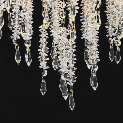 Crystal Chandelier CC9323/5FGD, 5x E14, Διάμετρος 49cm, Χρυσός