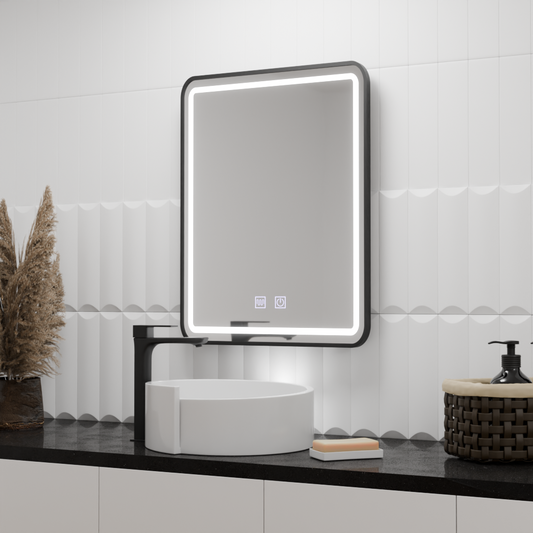 Mirror LED ορθογώνιο 60x80cm Taglio Touch System Disfigure