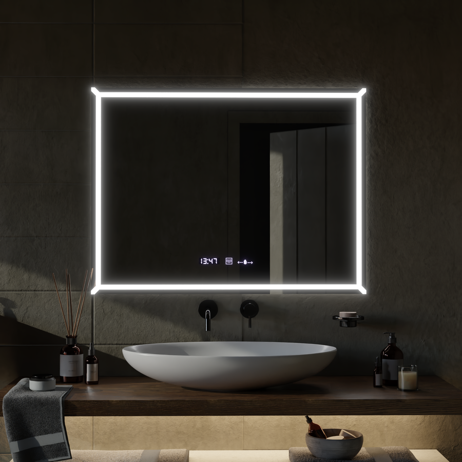 LED Touch Villay Mirror System Defrition 60x80 CM Marcello Funghi Collection