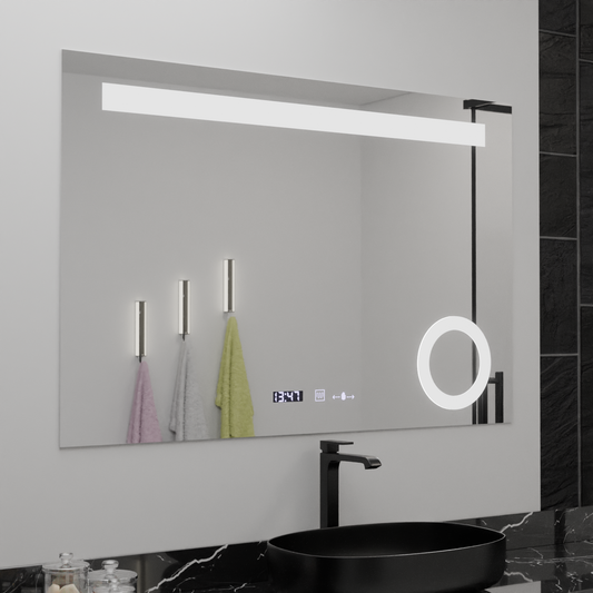 Mirror LED ορθογώνιο 80x60cm Absolu Motionglow Marcello Αποσυναρμολόγηση Ορόμετρο συστήματος απόψυξης ρολογιού