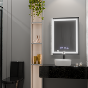 Ορθογώνιο καθρέφτη LED 60x80cm Verite Motionglow Marcellow Dimable Clock System