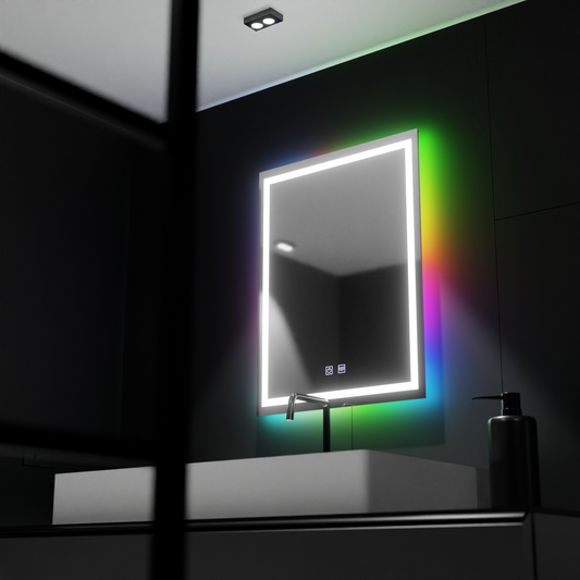Mirror LED ορθογώνιο σύστημα 60cm Touch Touch RGB