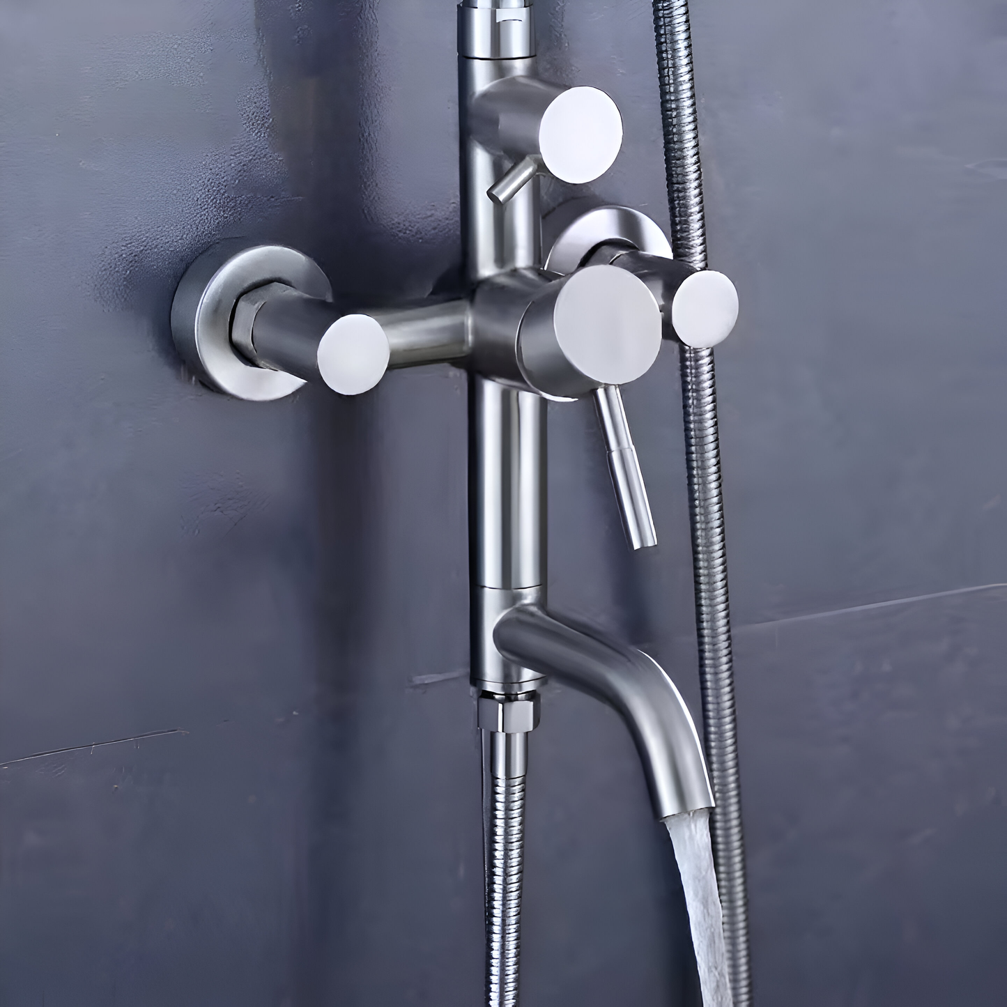 Shower column, stainless steel 304, satin, ly003