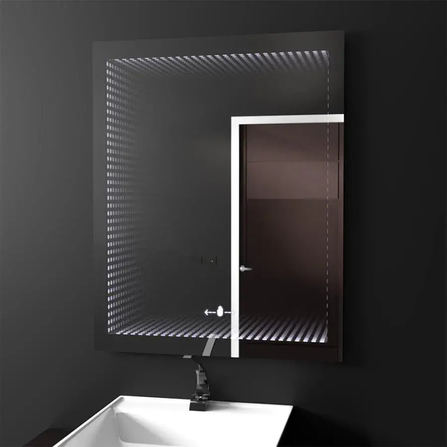 Mirror LED ορθογώνιο 60x80cm Morrin Sensor Motionglow Marcellow Effect 3D