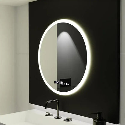 Mirror LED Γύρος 50cm Giulia Sensor Motionglow Marcellow Σύστημα Ηλικομανής και θερμόμετρο Dimable Dimable