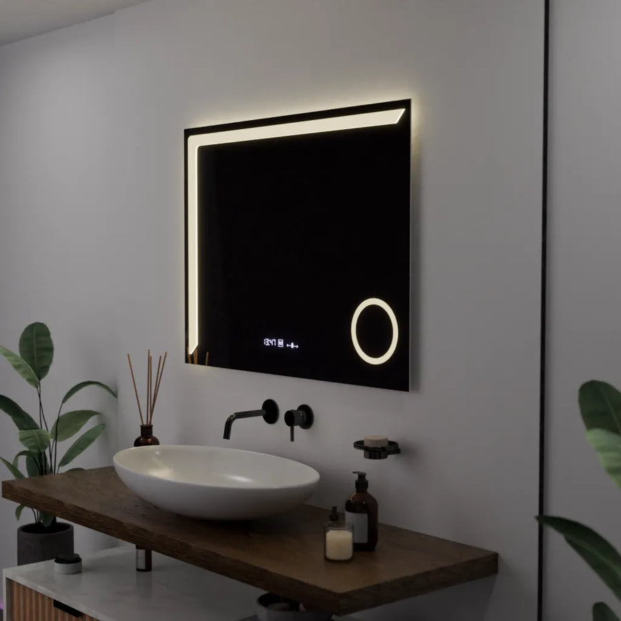 Mirror LED ορθογώνιο 80x60cm Precision Motionglow Marcello Distrash Rock System