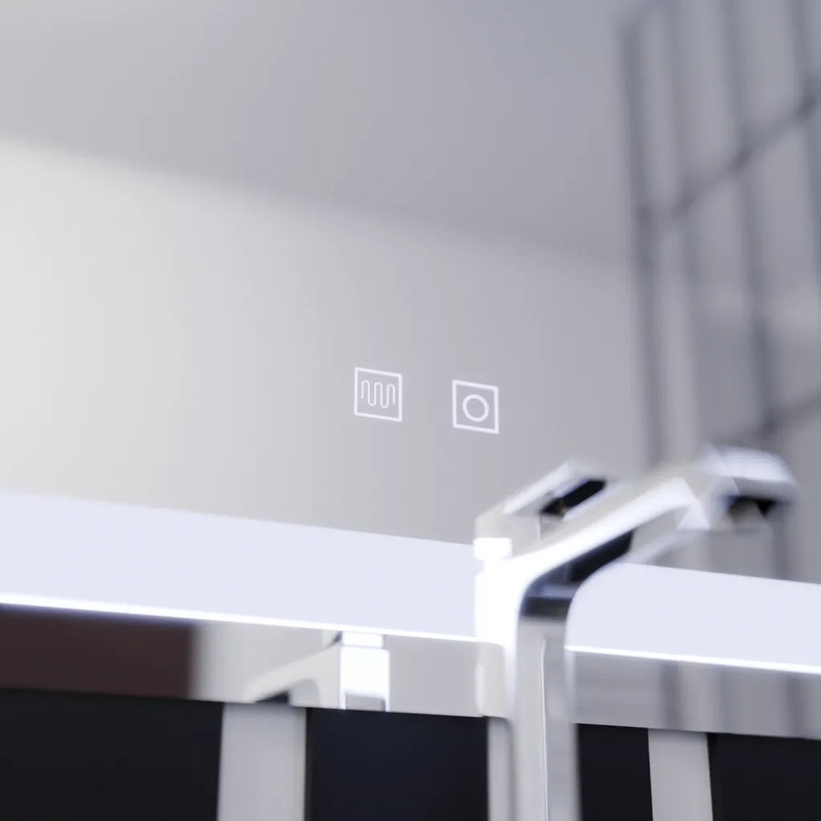 Mirror LED Touch Finater Systebration Σύστημα 60x45cm