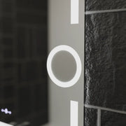 Mirror LED ορθογώνιο 80x60cm Eclat Motionglow Marcello Clock Defrition System & Wolf Θερμόμετρο Dimable Cosmetic