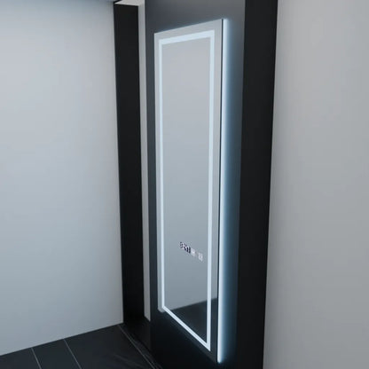 Mirror LED ορθογώνιο 60x150cm Alessia Sensor Radar Marcello Ρολόι και θερμόμετρο Dimable