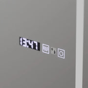 Mirror LED Rectangula 60x150cm Bianca Αισθητήρας ραντάρ Marcello Ρολόι και θερμόμετρο Dimable