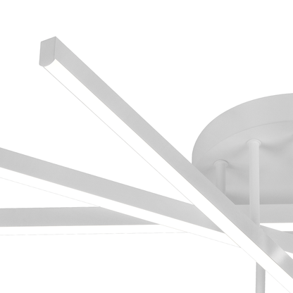 Πολυέλαιος LED τηλεχειριστηρίου GIO, 65W, 5 στοιχείων, κρύο/ψυχρό/ουδέτερο φως, ρυθμιζόμενο, λευκό