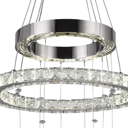 Lulus LED Crystal με το τηλεχειριστήριο Silver Latifah 118W