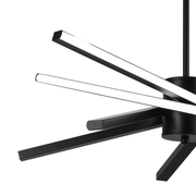 Πολυέλαιος LED με Τηλεχειριστήριο LT176/5BK, 69W, 5 Στοιχεία, Κρύο/Ζεστό/Ουδέτερο φως, Ρυθμιζόμενο, Μαύρο, Ρυθμιζόμενο ύψος