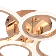 Lulus LED 44W Betty Gold - 4 κύκλοι, τεύτλα, κρύο/ζεστό/ουδέτερο φως