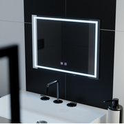 Mirror LED ορθογώνιο 70x50cm Touch Umbria System Disrosting
