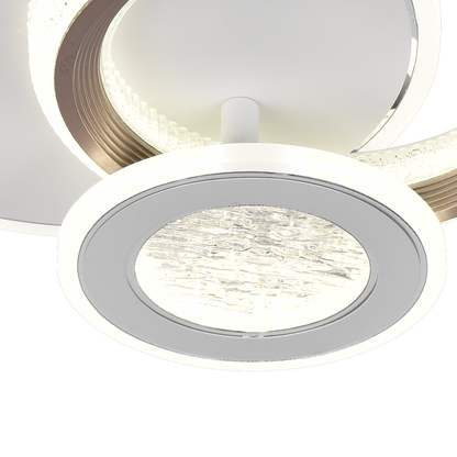 LED LED Fractalum Rondo, 36W, 3 κύκλοι, κρύο/ζεστό/ουδέτερο φως, μαύρο