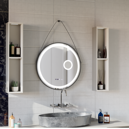 Στρογγυλό LED Mirror Sensor Motionglow Micah Marcello 60 cm Αποστολής Σύστημα απόρριψης ρολογιού