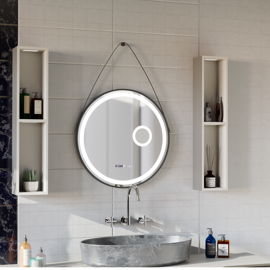 Στρογγυλό LED Mirror Sensor Motionglow Micah Marcello 60 cm Αποστολής Σύστημα απόρριψης ρολογιού