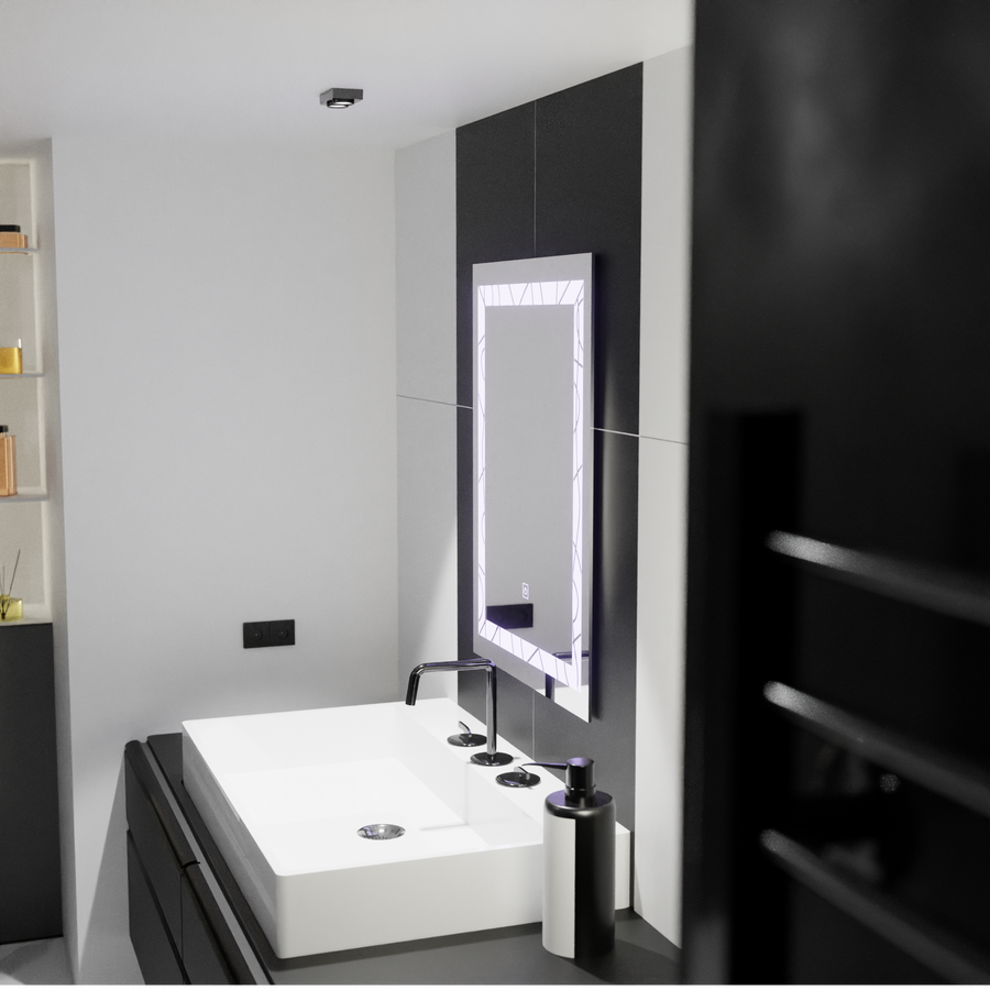 Mirror LED ορθογώνιο πλαίσιο 60x80cm Deco Basic Touch