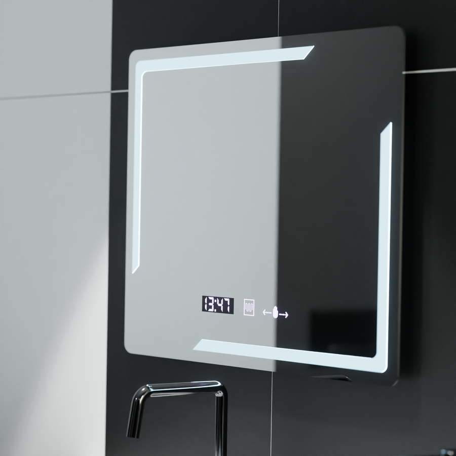 Mirror LED ορθογώνιο 80x60cm Rayonnement Motionglow Marcelow System Disability & Daim Thermometer