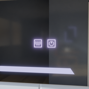 Ορθογώνιος καθρέφτης LED, 50x70cm, ECLISSA Touch, Demister System, Dimmable