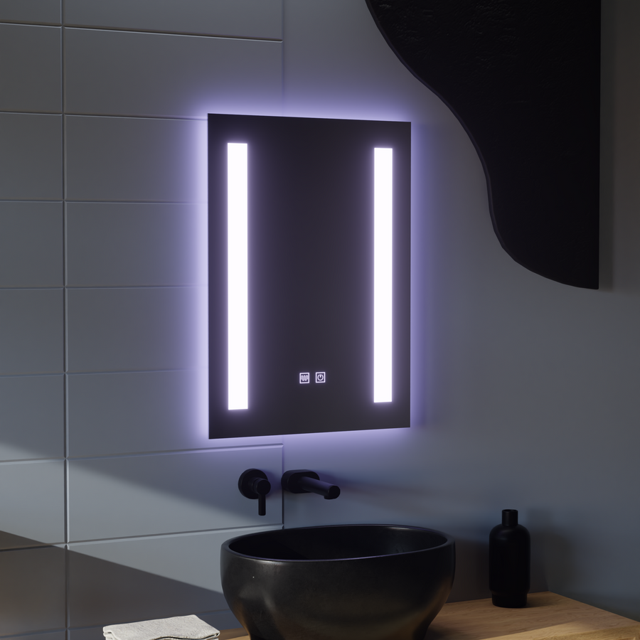 Ορθογώνιος καθρέφτης LED, 50x70cm, C206S/50X70 Touch, Demister System, Dimmable
