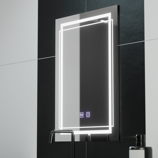 Mirror LED ορθογώνιο σύστημα 50x70cm Touch Koven Koven Disabling System