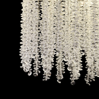 Crystal LED Chandelier LLC215/400WH Στρογγυλός, 22W, Δροσερό/Ζεστό/Ουδέτερο φως, Κρύσταλλο, Χρυσό