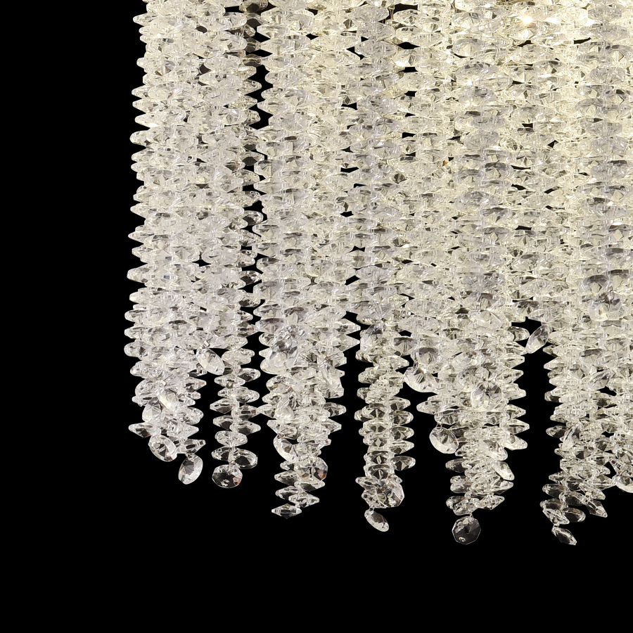 Crystal LED Chandelier LLC215/400WH Στρογγυλός, 22W, Δροσερό/Ζεστό/Ουδέτερο φως, Κρύσταλλο, Χρυσό