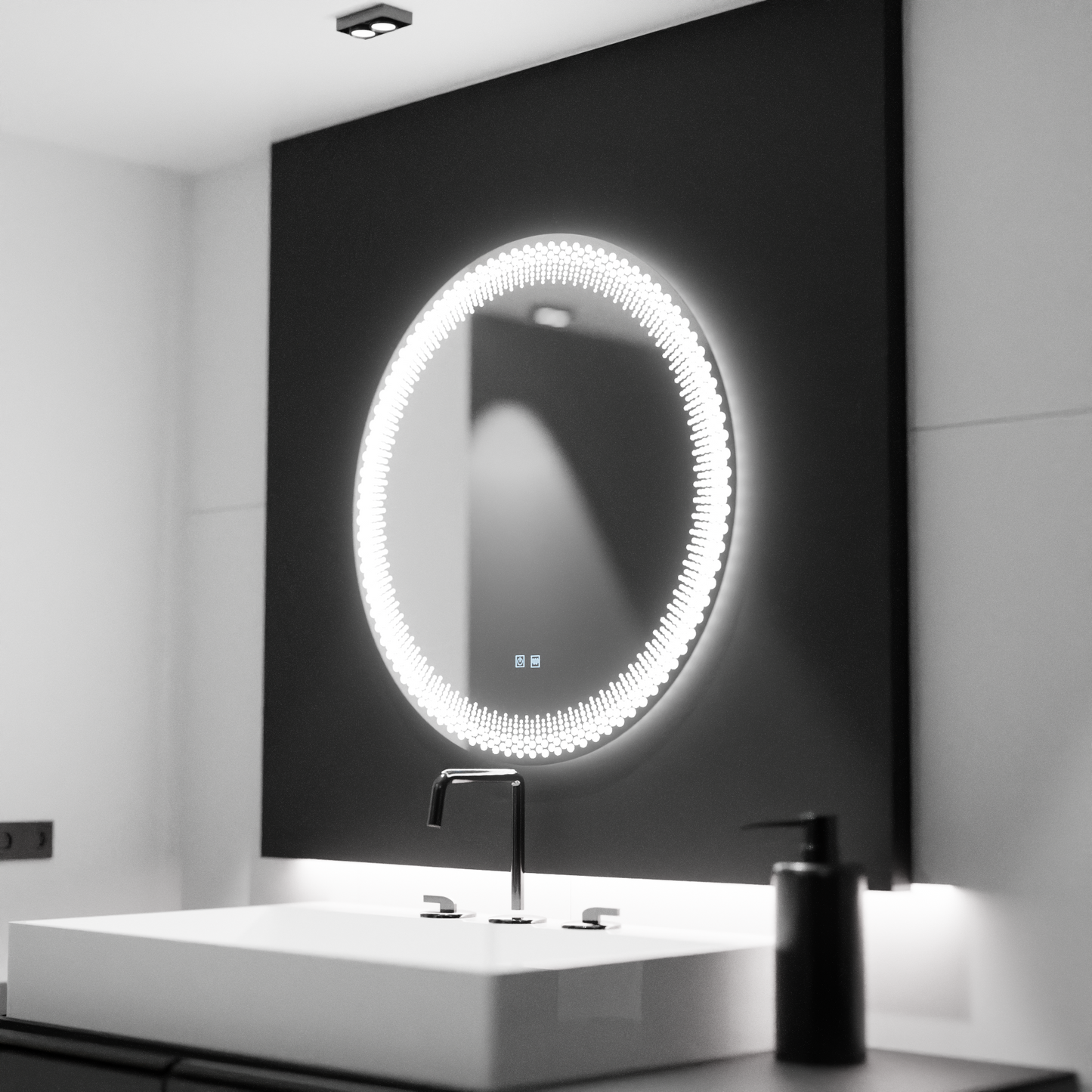 70cm στρογγυλό καθρέφτη LED - Corona Touch Dimable Defrition System
