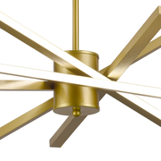 Πολυέλαιος LED με Τηλεχειριστήριο LT176/5GD, 69W, 5 Στοιχεία, Κρύο/Ζεστό/Ουδέτερο φως 3000K/4000K/6000K, Ρυθμιζόμενο, Χρυσό, Ρυθμιζόμενο ύψος, Μέταλλο και Ακρυλικό