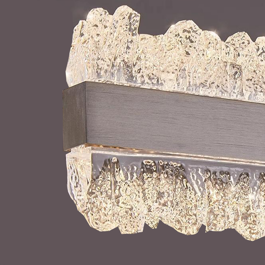 Κρεμαστός πολυέλαιος LED με τηλεχειριστήριο NIVALIS 56W, Μήκος 120cm, Κρύο/Ζεστό/Ουδέτερο φως, Ρυθμιζόμενο, Ρυθμιζόμενο ύψος, Χρυσό