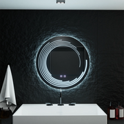 LED Στρογγυλός Καθρέπτης 70cm Lira Verità Touch Dimmable Demister System