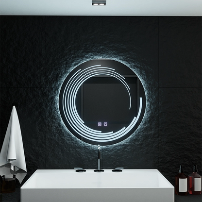 LED Στρογγυλός Καθρέπτης 70cm Lira Verità Touch Dimmable Demister System