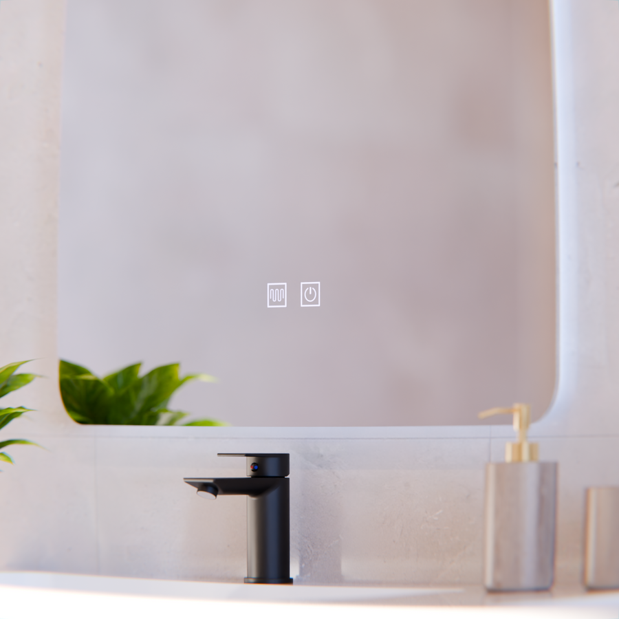 ARTEA Ορθογώνιος καθρέφτης LED αφής, 60X80cm, Σύστημα απολέπισης, Dimmable, 6000K