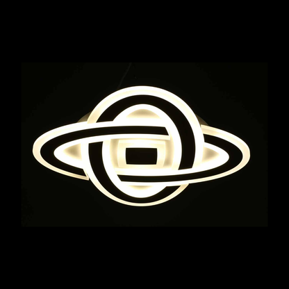 Πολυέλαιος LED CRINELLA 44W, Διάμετρος 23cm, Κρύο/Ζεστό/Ουδέτερο φως 3000K/4000K/6000K, Μαύρο, Μεταλλικό και Ακρυλικό