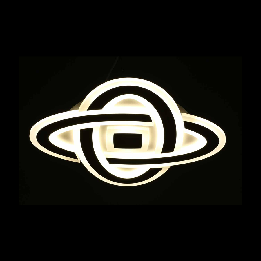 Πολυέλαιος LED CRINELLA 44W, Διάμετρος 23cm, Κρύο/Ζεστό/Ουδέτερο φως 3000K/4000K/6000K, Μαύρο, Μεταλλικό και Ακρυλικό