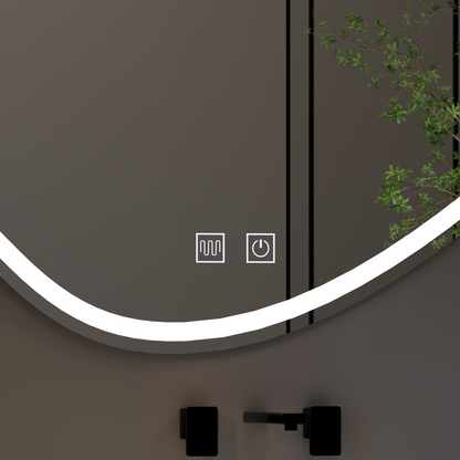 Mirror LED Touch Quaszare 90x65 cm